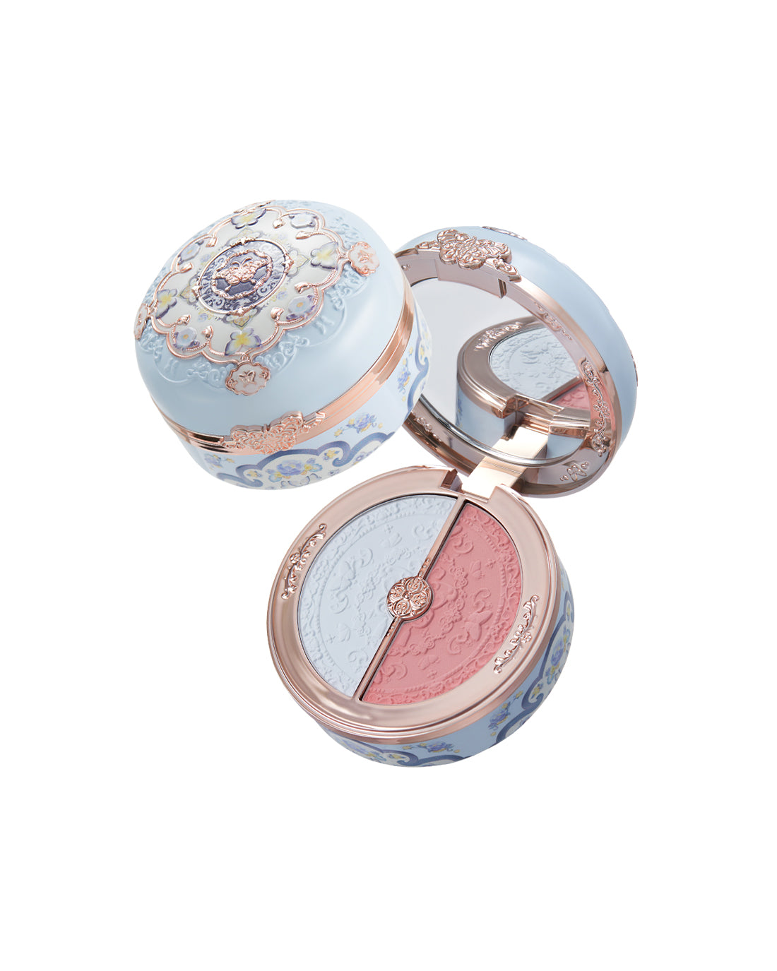 Butterfly Cloud Collar Rouge Box Highlighting & Blush Duo Powder (Bundle)