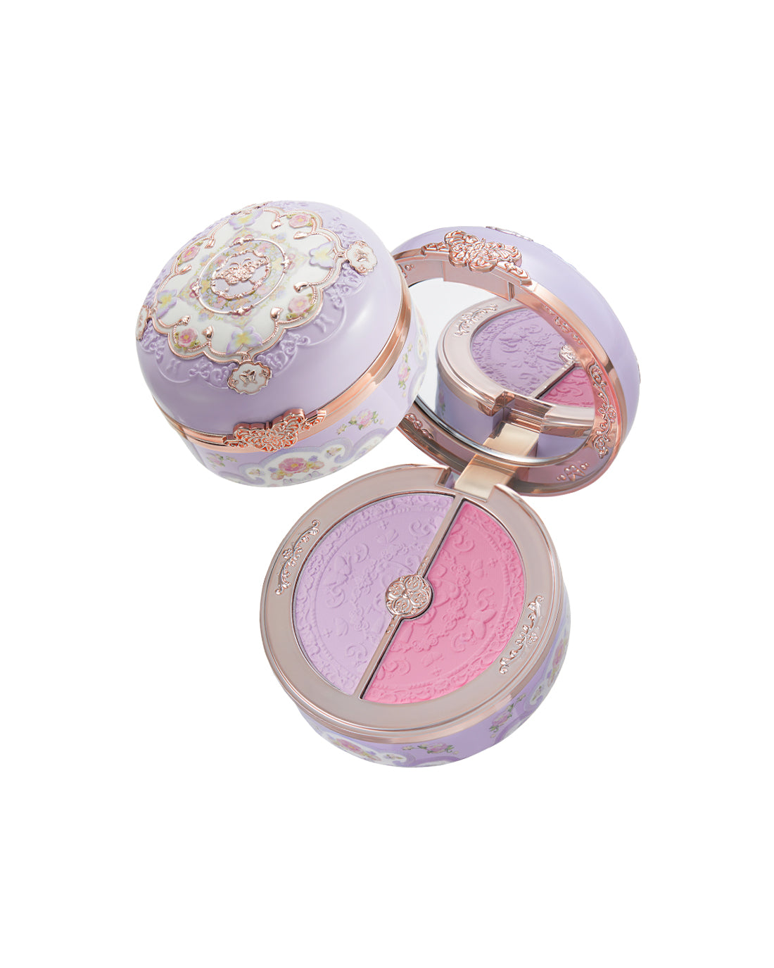 Butterfly Cloud Collar Rouge Box Highlighting & Blush Duo Powder (Bundle)