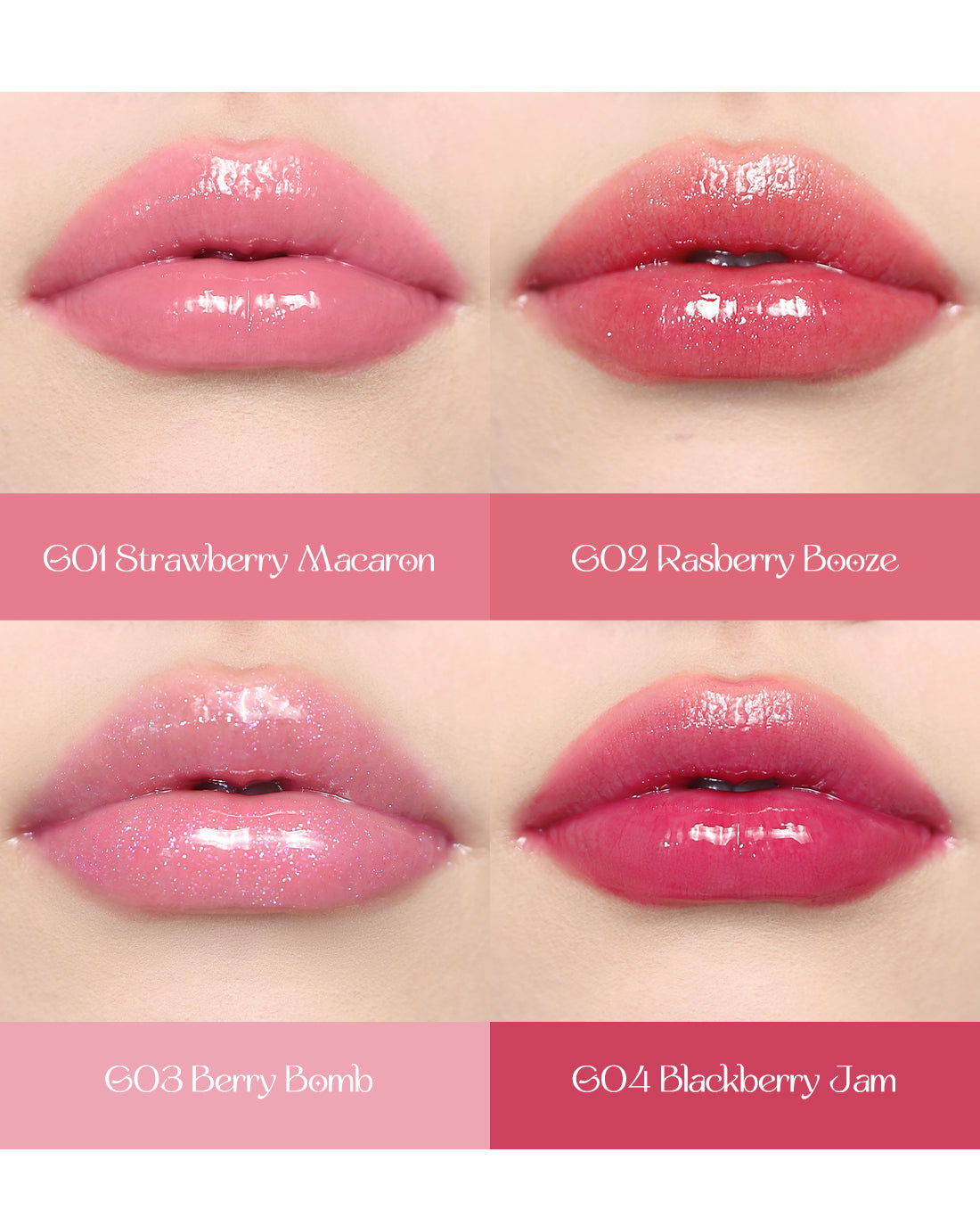 Violet Strawberry Rococo Glowy Lip Gloss - G02 Rasberry Booze