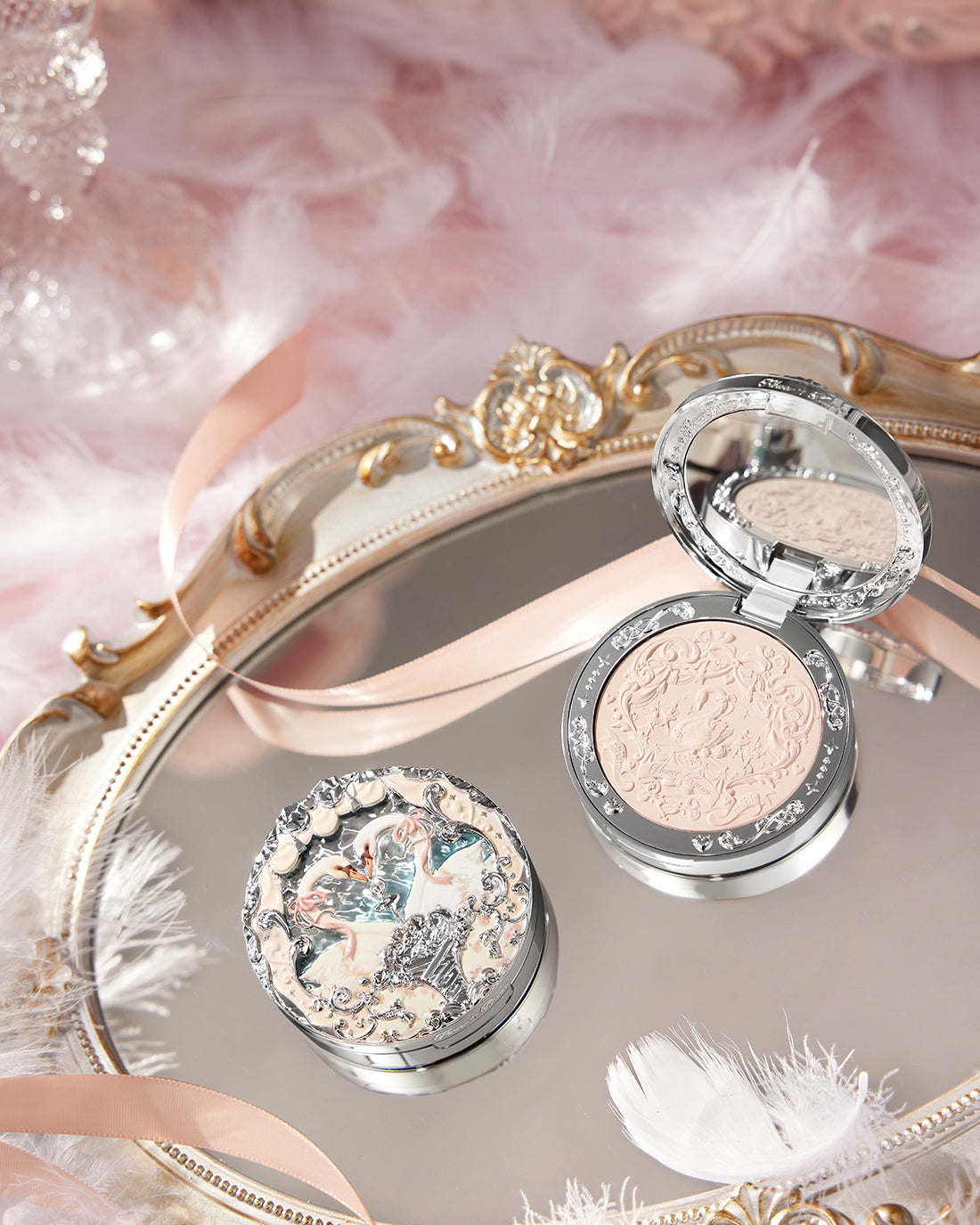 Swan Ballet Embossed Blush