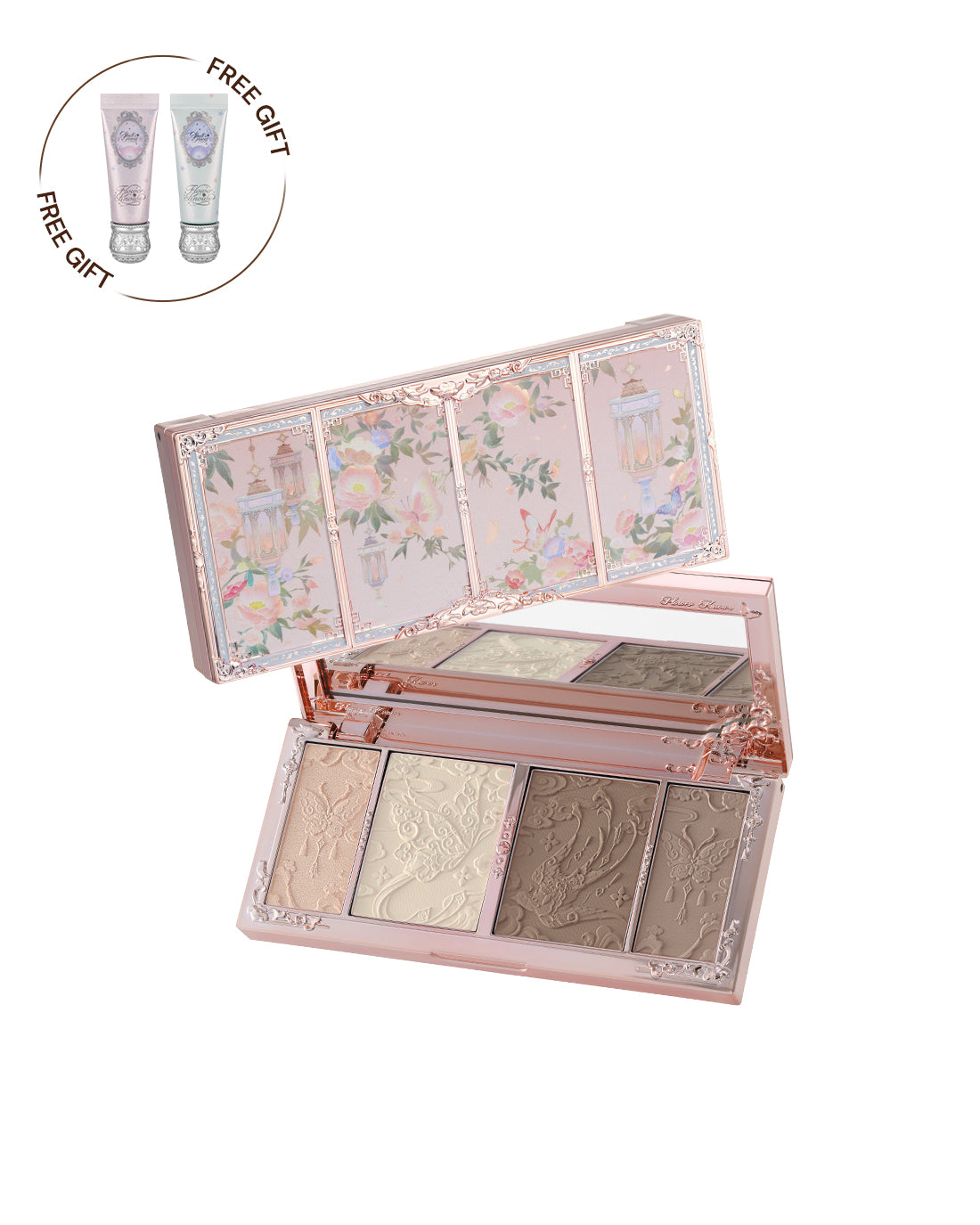 Butterfly Cloud Collar Embossed Highlight & Contour Palette