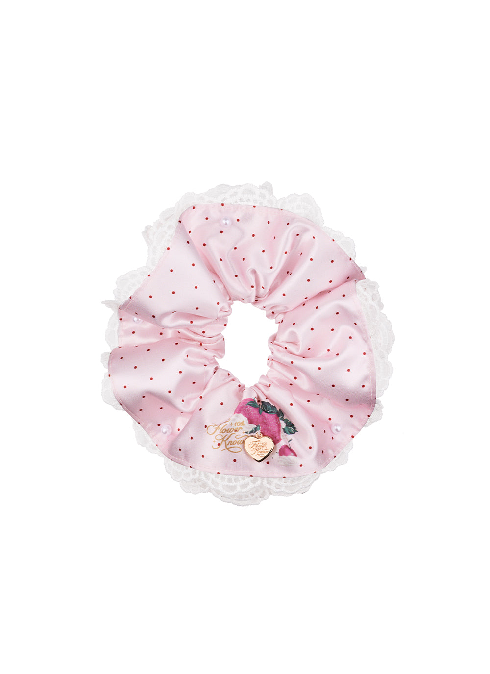 (Not For Sale) Anniversary Lace Hair Tie - Cream Pink