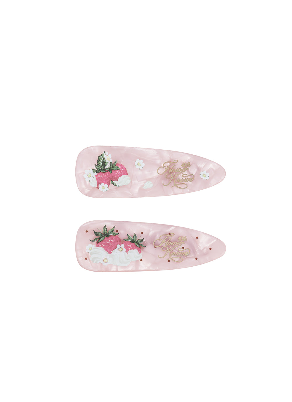 (Not For Sale) Anniversary Acetate Hair Clip - Cream Pink