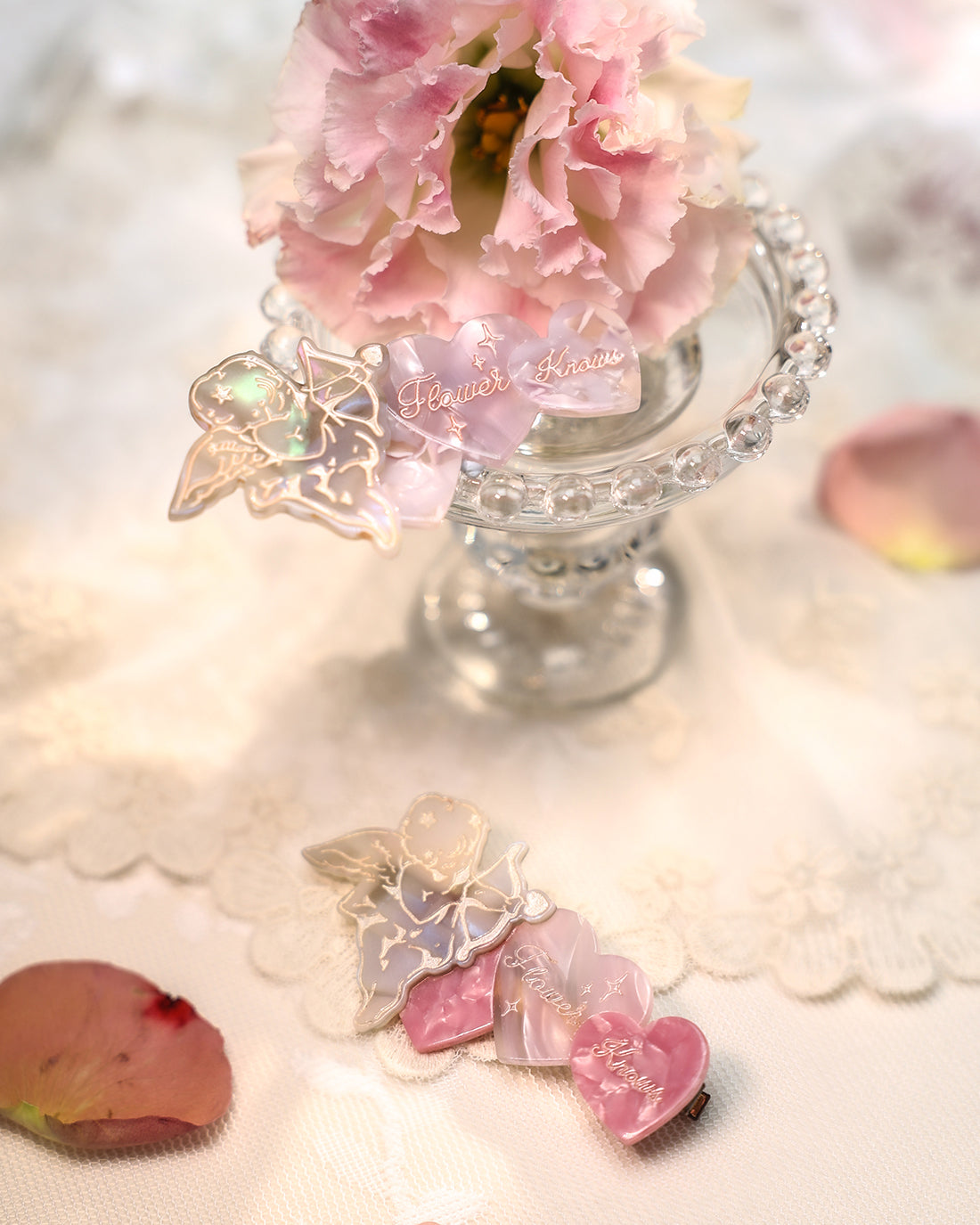 Violet Strawberry Rococo Hair Clip