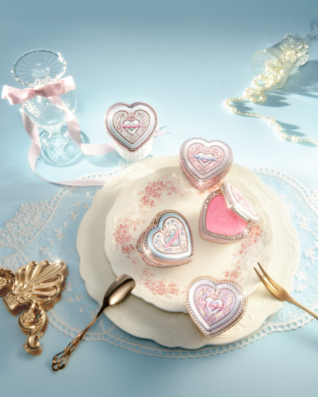 MUVEIL 。綺麗で可愛いい Roseさんのチャームです。 Rosy Veil Set – Flower Knows
