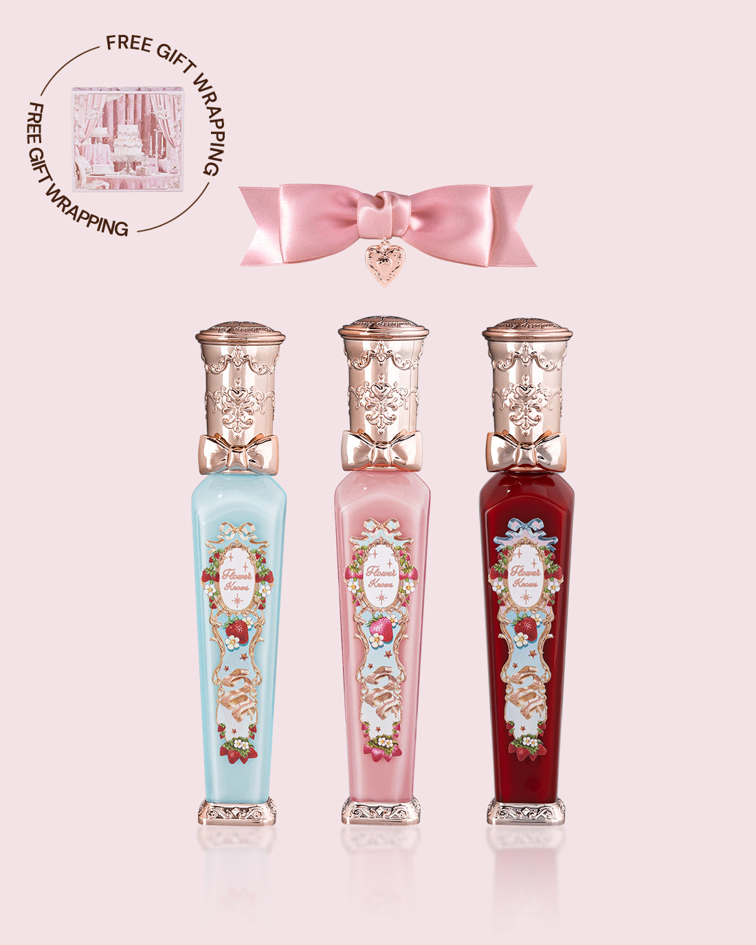 Creamy Strawberry Trio Lip Set