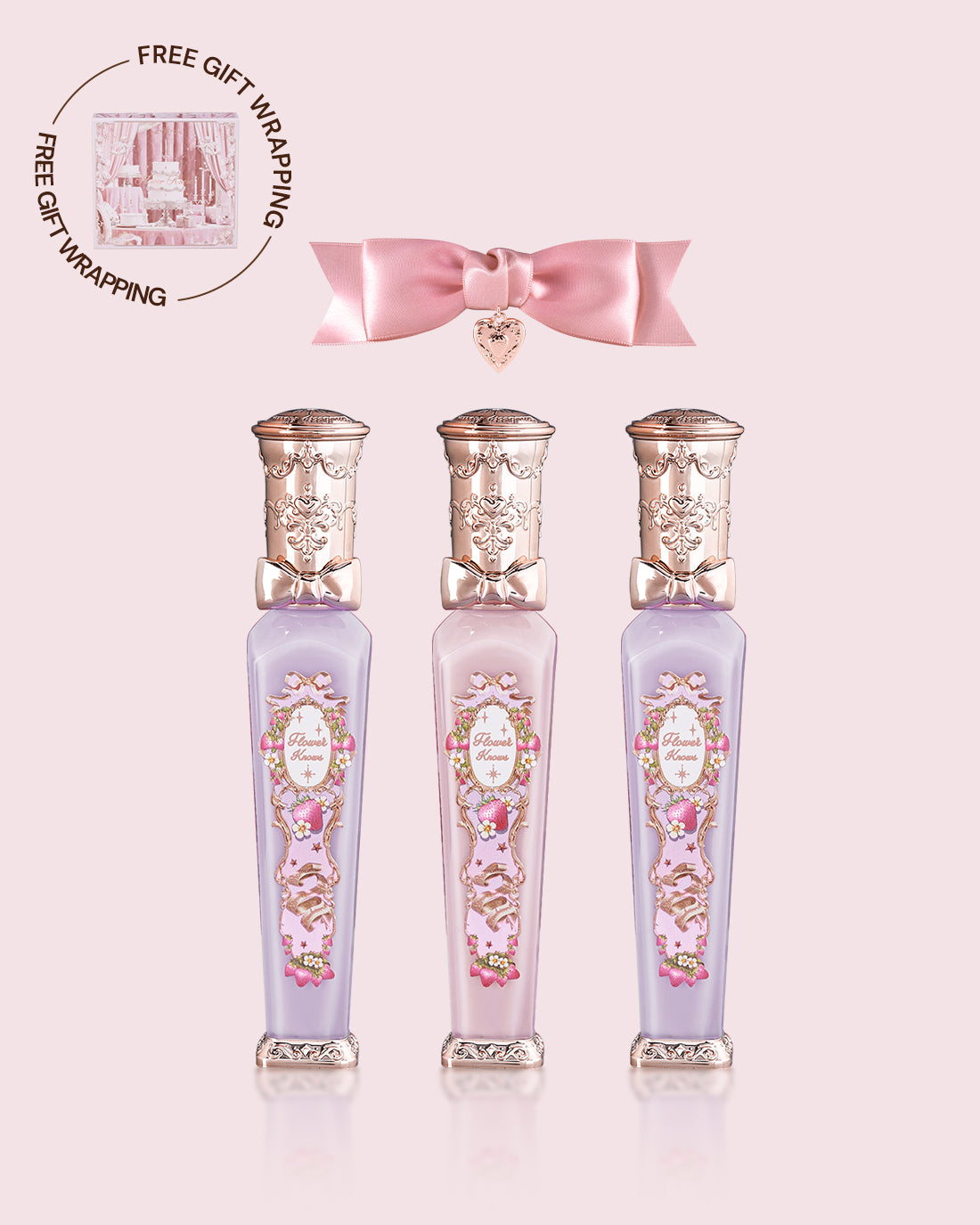 Juicy Strawberry Trio Lip Set – Flower Knows