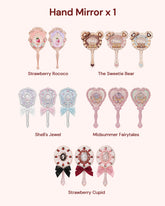 Collection of hand mirrors in mystery lucky bags 