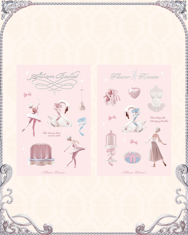 Swan Ballet Sticker Pack