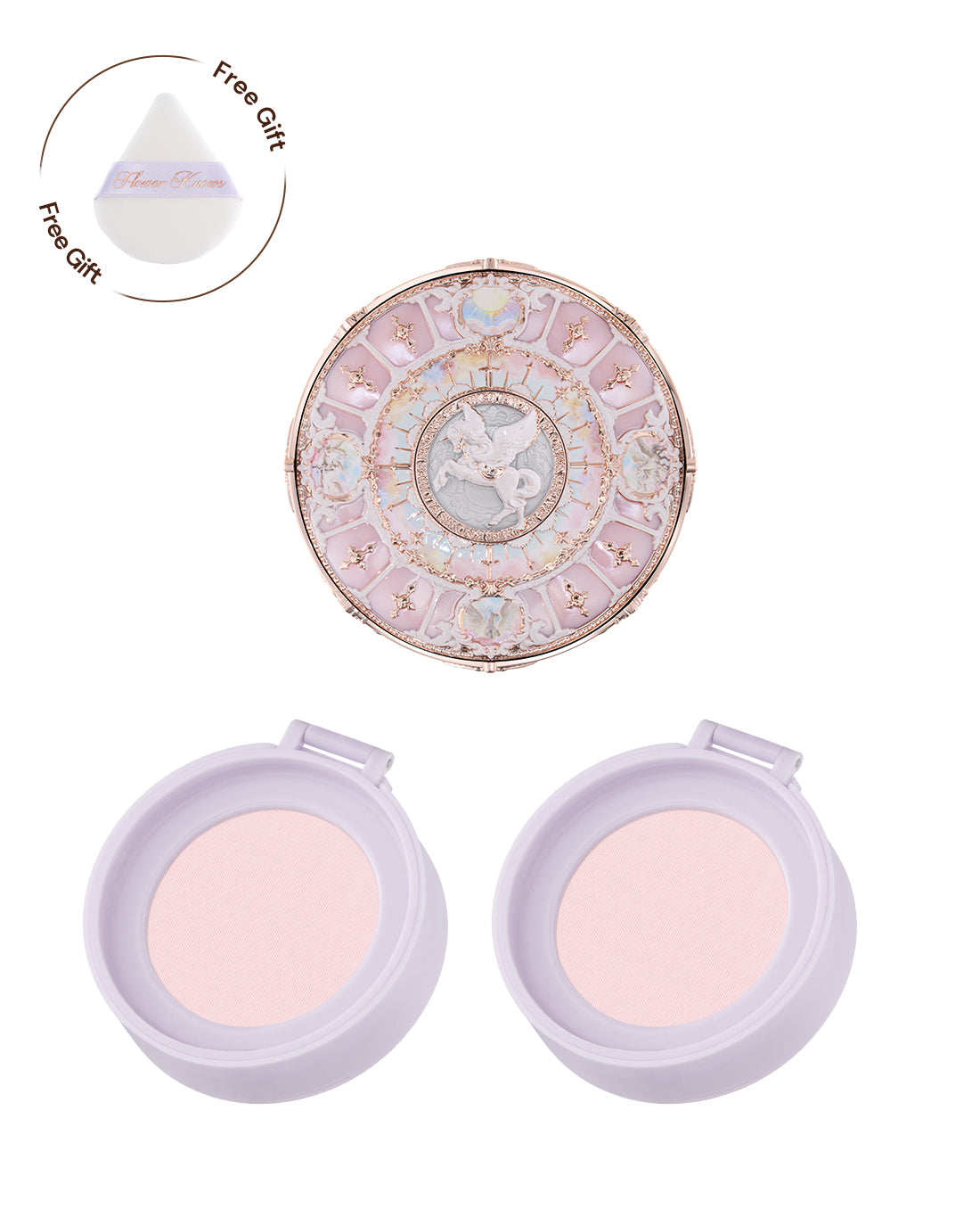 Knight Unicorn Cloud Loose Setting Powder (with 2 Refills)