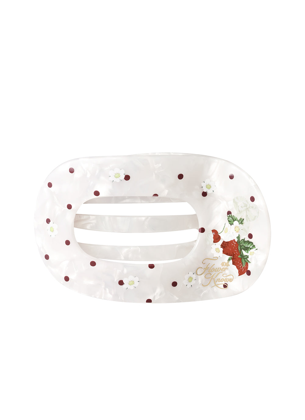 (Not For Sale) Anniversary Acetate Hair Claw - Cream White