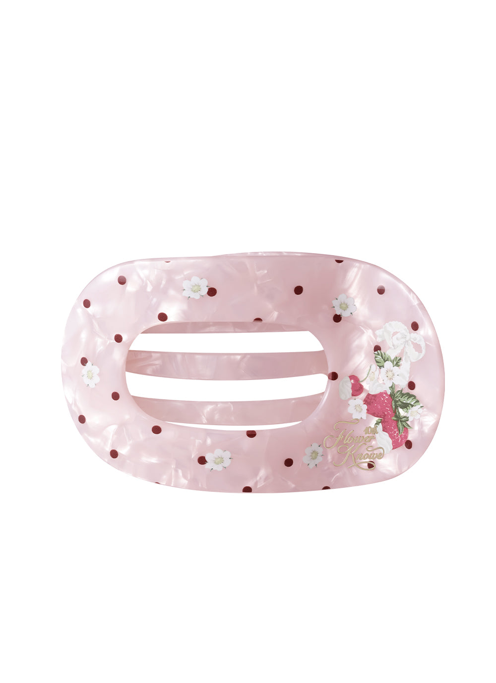 (Not For Sale) Anniversary Acetate Hair Claw - Cream Pink