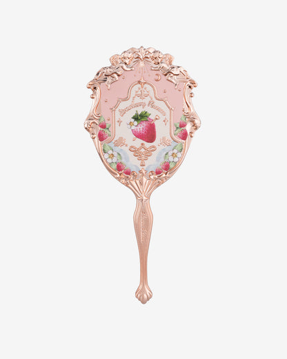 Miroir à main fraise rococo 