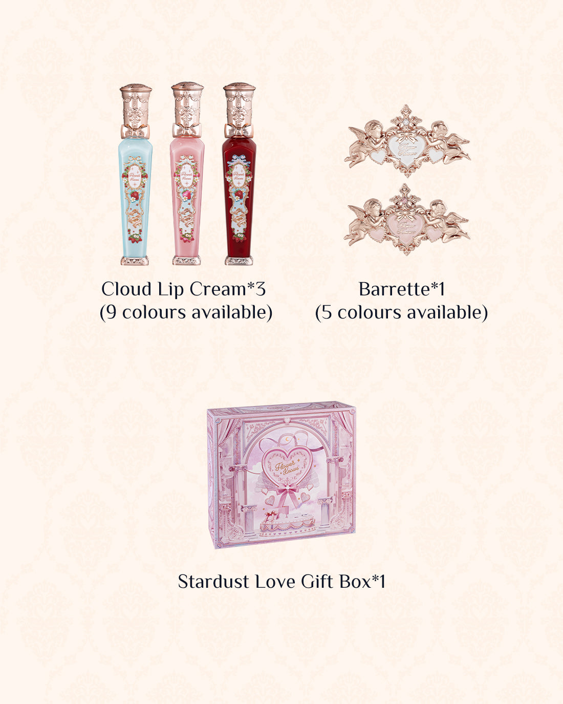 Strawberry Rococo Lip Cream Gift Set