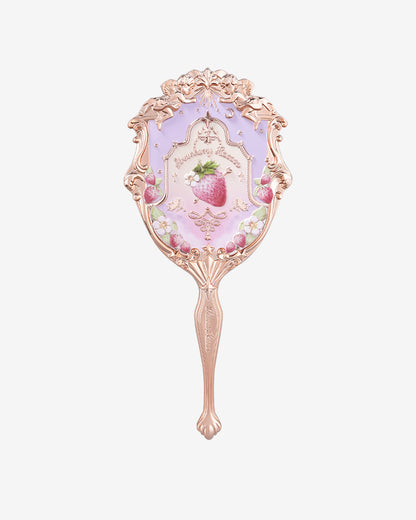 Violet Strawberry Rococo Hand Mirror