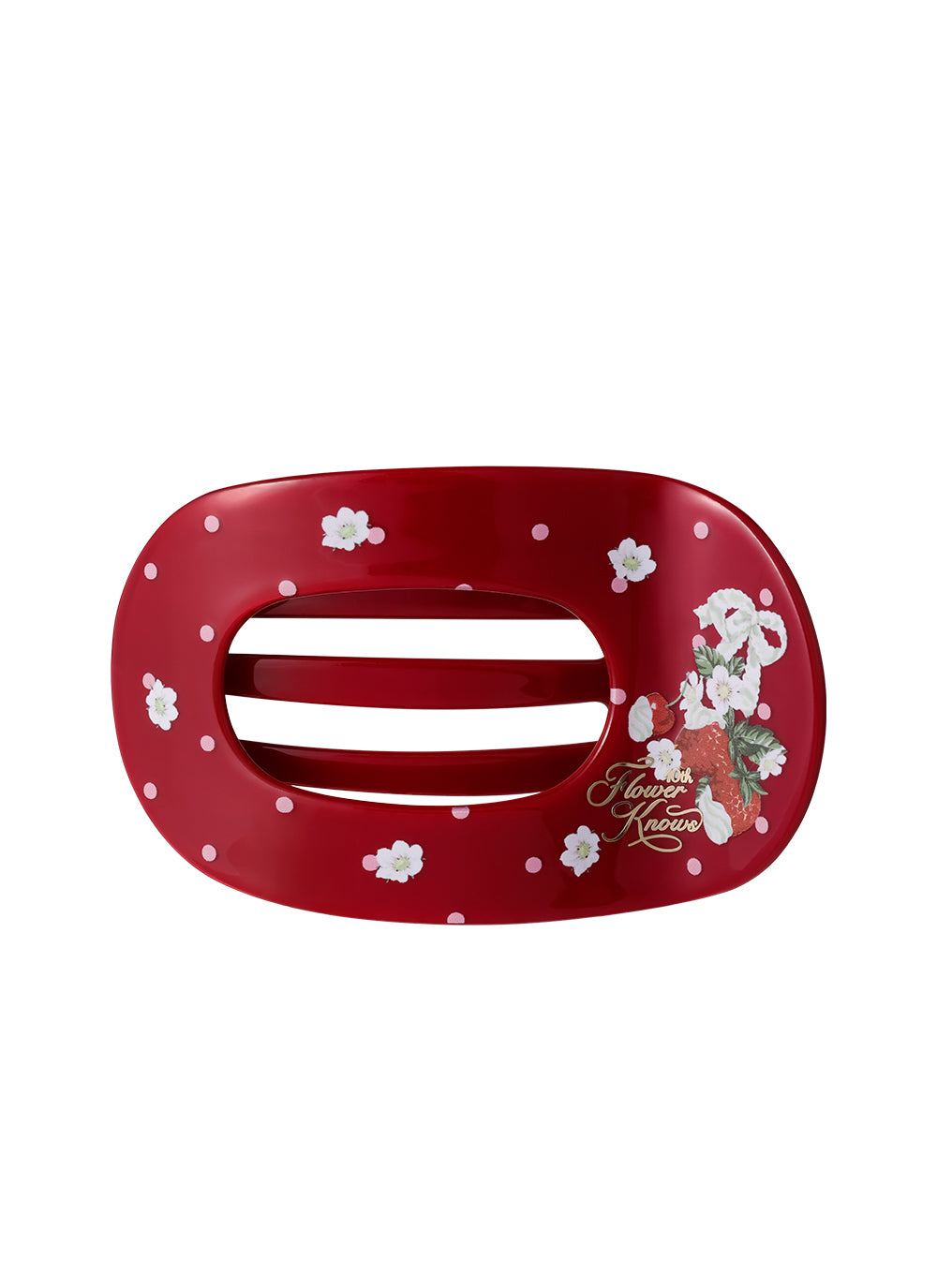 (Not For Sale) Anniversary Acetate Hair Claw - Cream Red