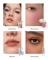 Sweet Routine Set makeup look with Bunny Garden products 