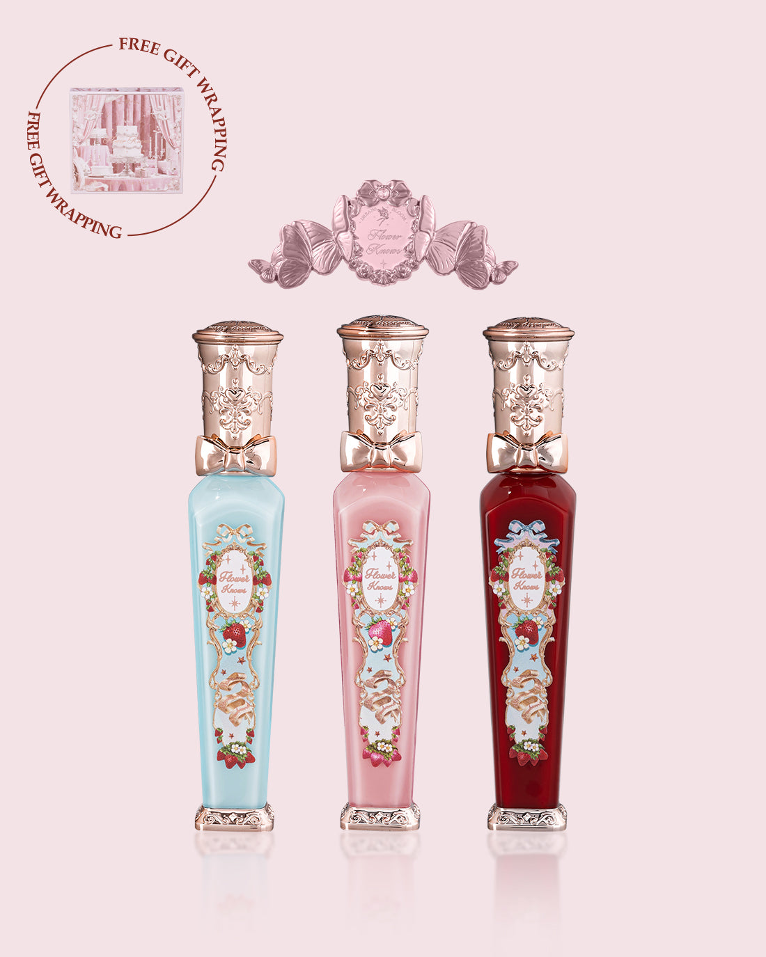 Creamy Strawberry Trio Lip Set