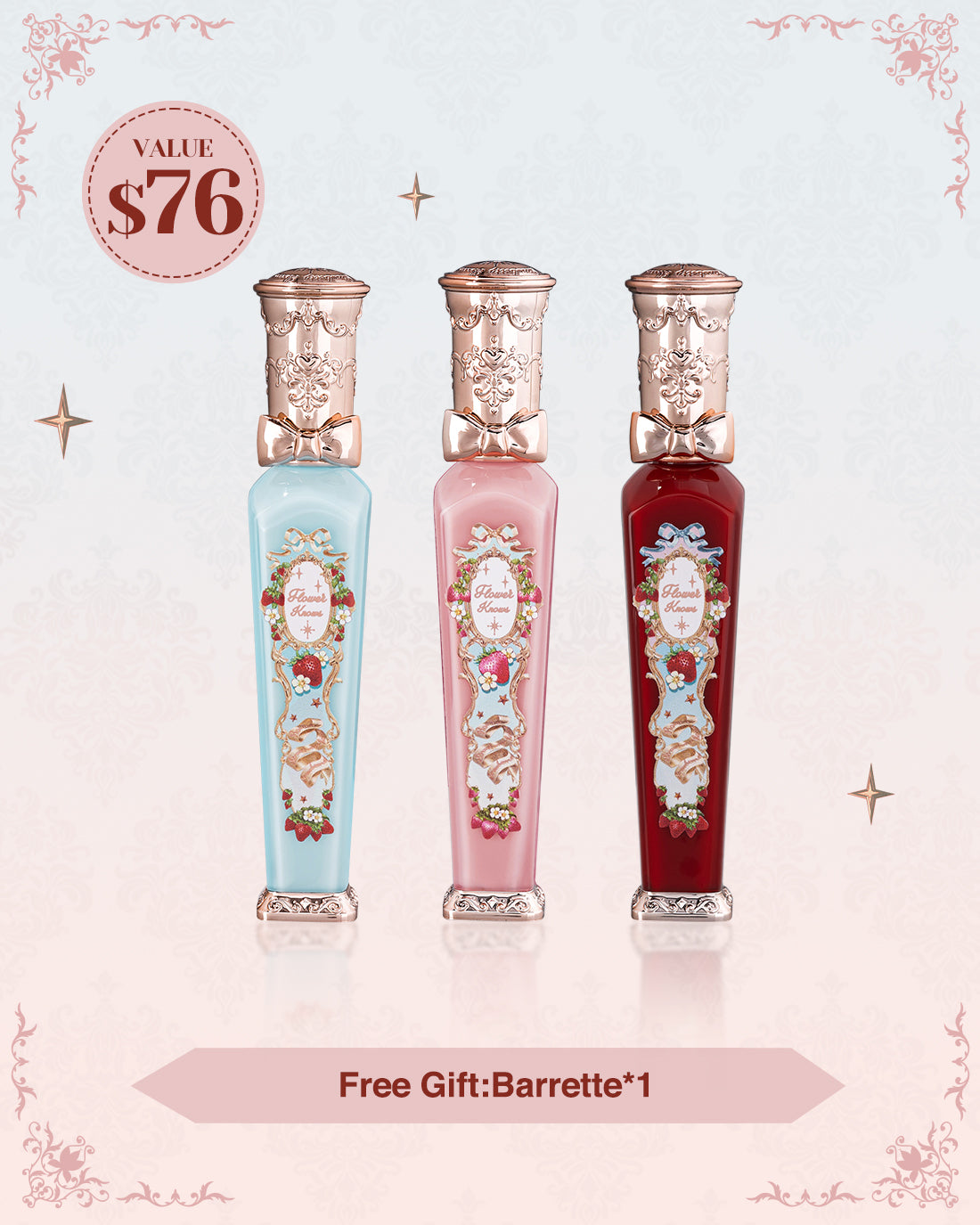 Strawberry Rococo Lip Cream Gift Set | Customize your own bundle