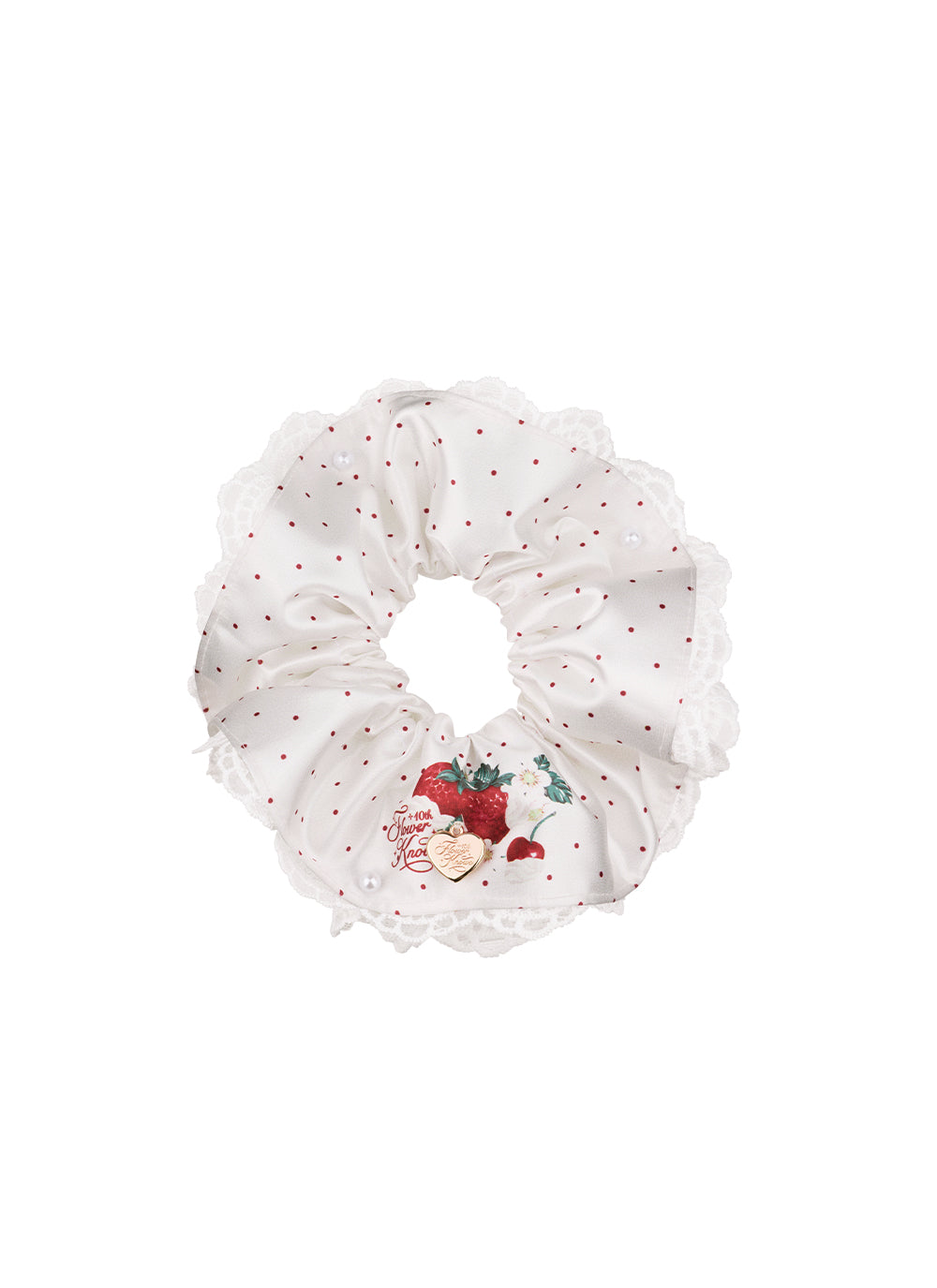 (Not For Sale) Anniversary Lace Hair Tie - Cream White