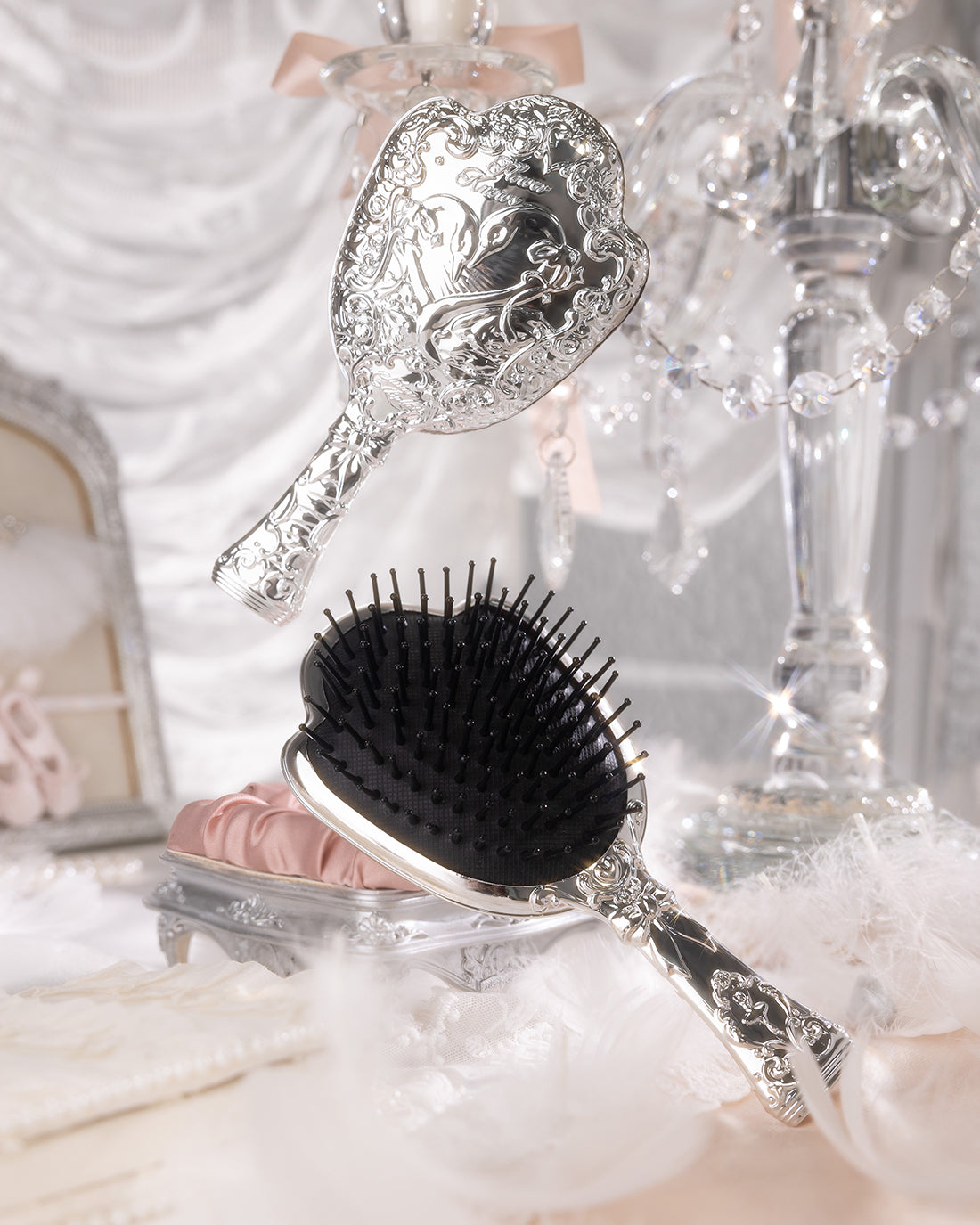 Swan Ballet Paddle Hair Brush