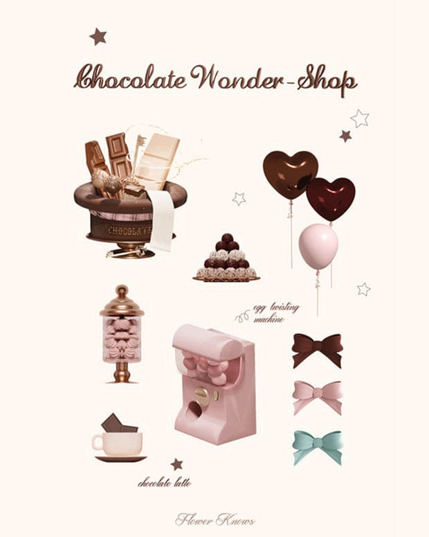 Chocolate Wonder-Shop Series Sticker Pack