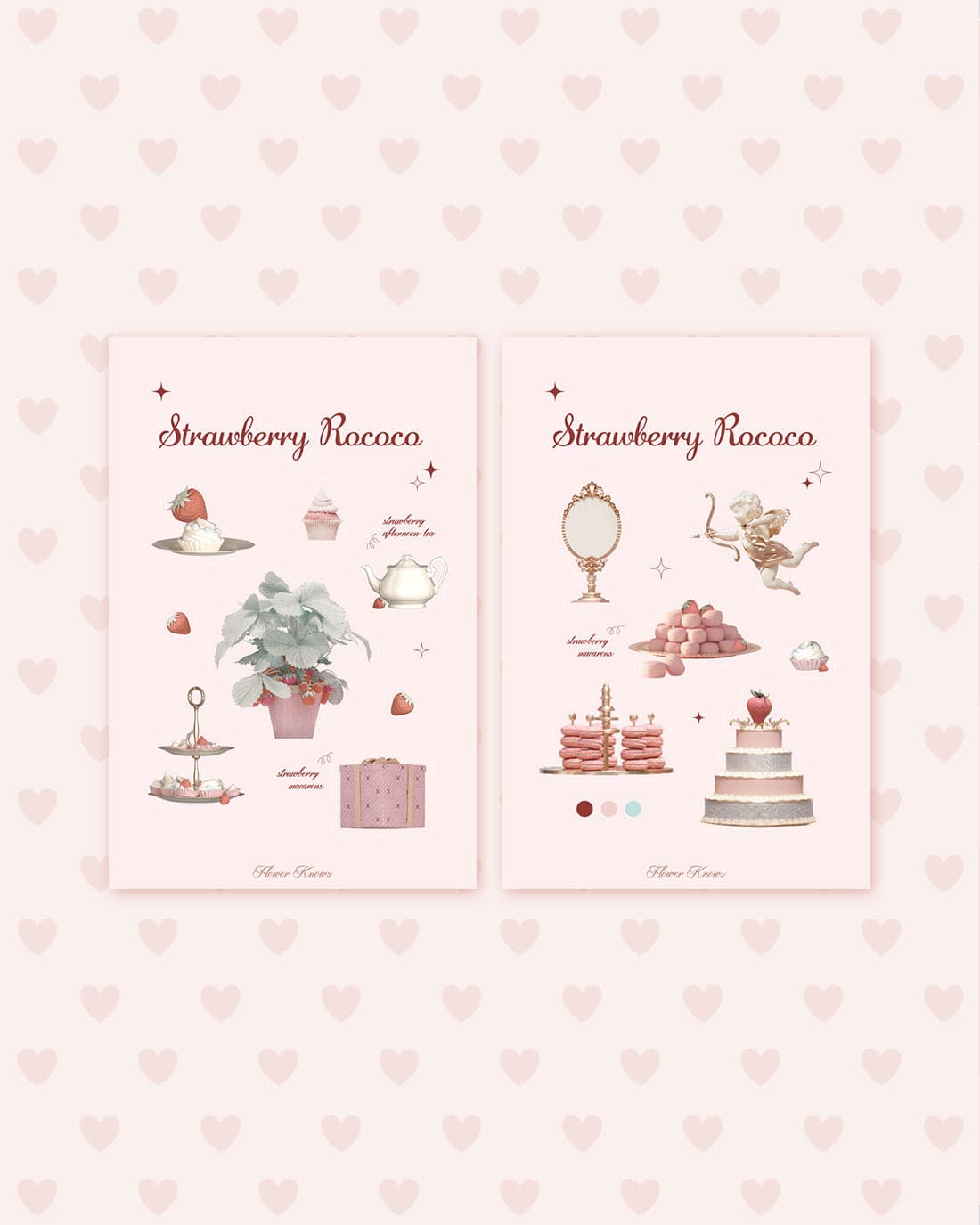 Strawberry Rococo Series Sticker Pack